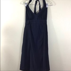 Athleta Pack Everywhere Halter Dress Black Size 8